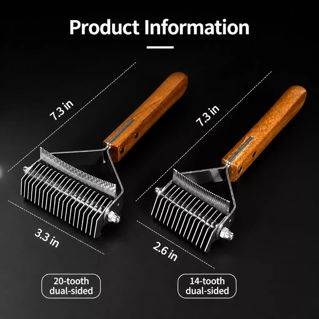 Double-Sided Detangling Comb for Dogs and Cats