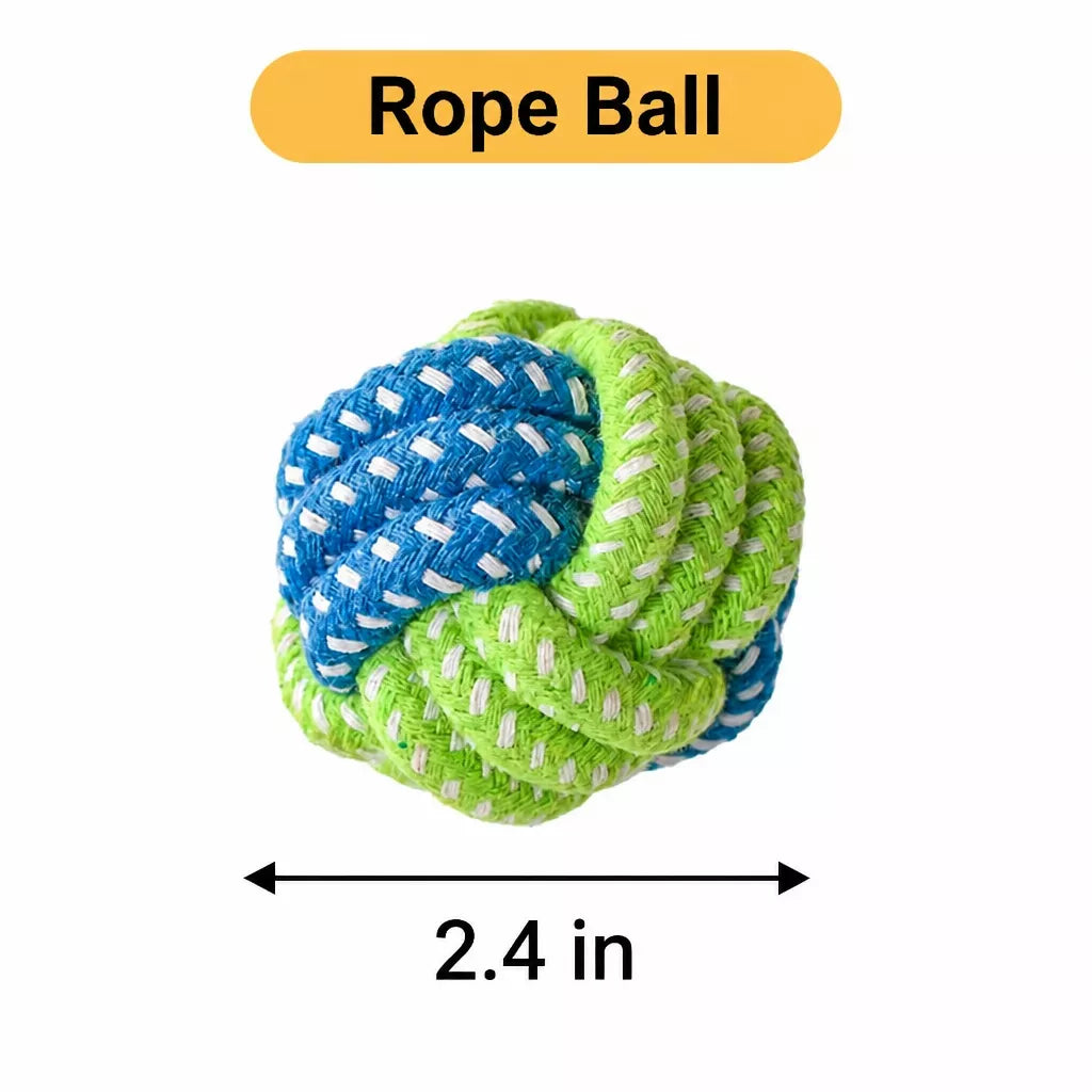 Knotted Rope Dog Toy for Tug, Fetch & Chew Play