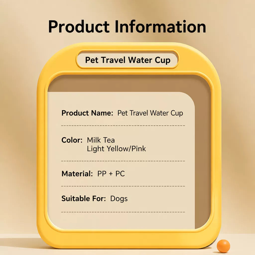 Portable Dog Water Bottle with Built-In Drinking Cup