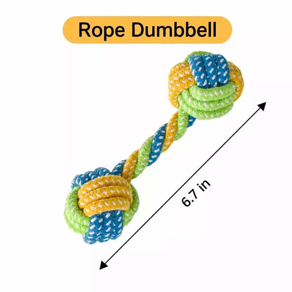 Knotted Rope Dog Toy for Tug, Fetch & Chew Play