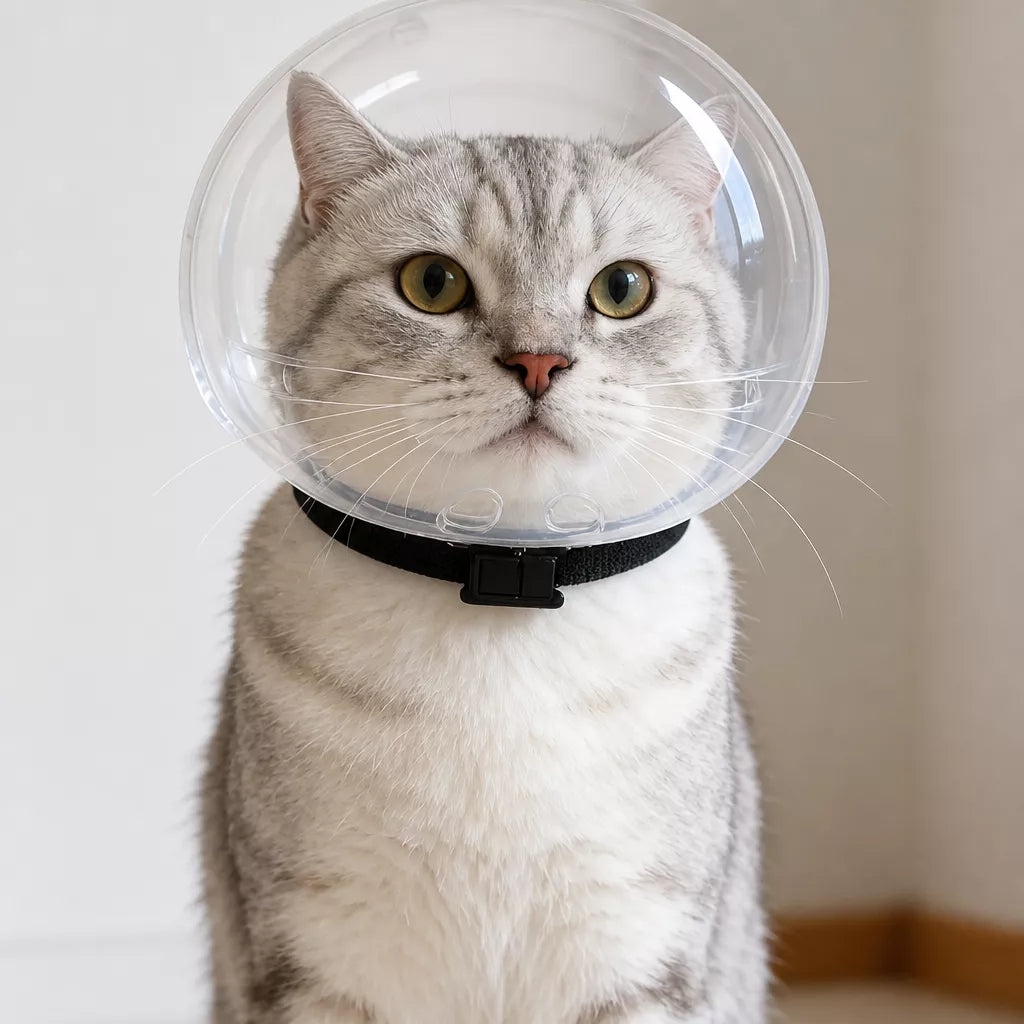 Clear Plastic Cat Elizabethan Collar
