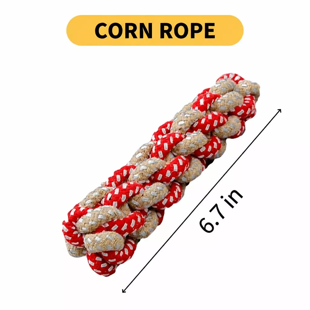 Knotted Rope Dog Toy for Tug, Fetch & Chew Play