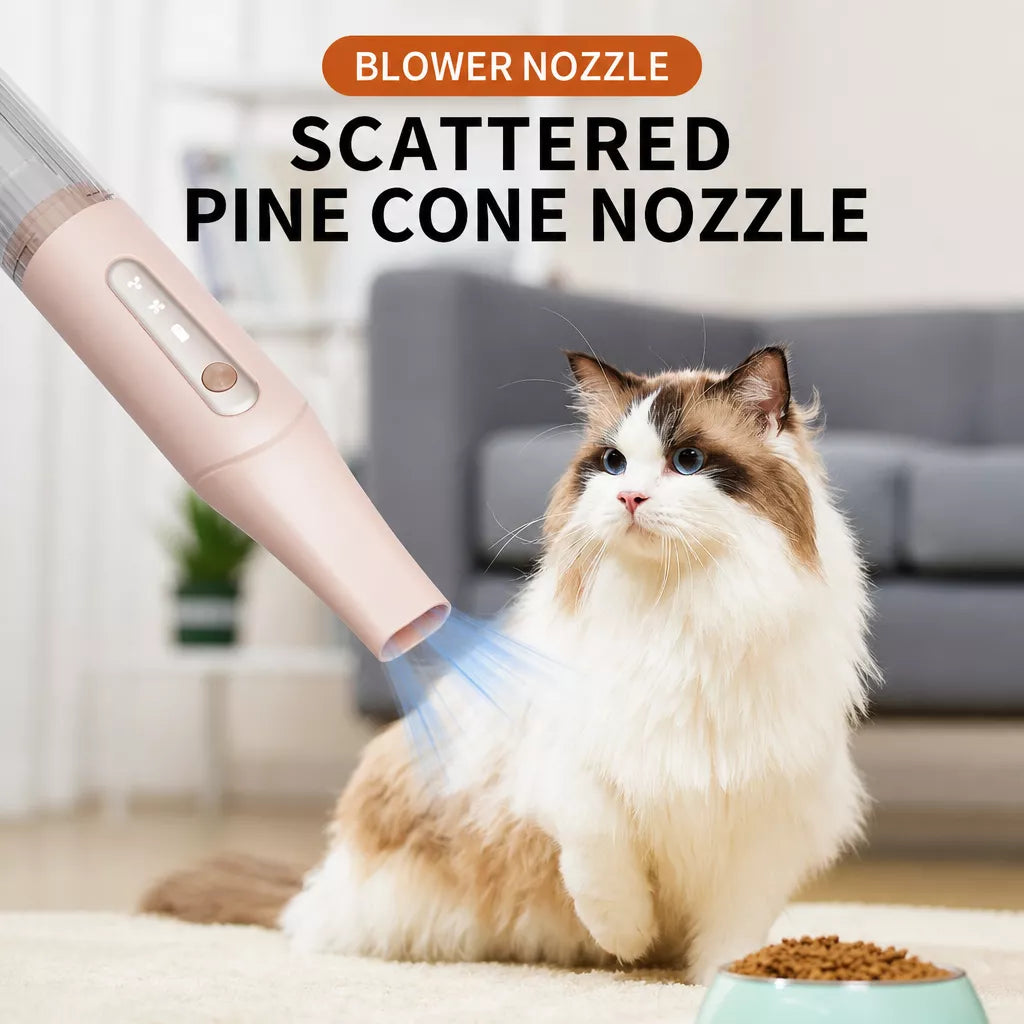 Pet Grooming Vacuum and Dryer with Deshedding Brush