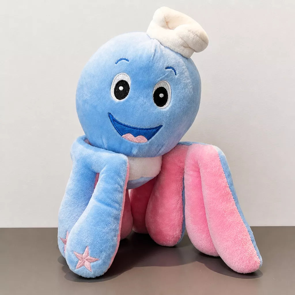 Plush Dog Toys with Squeakers and Crinkle Details
