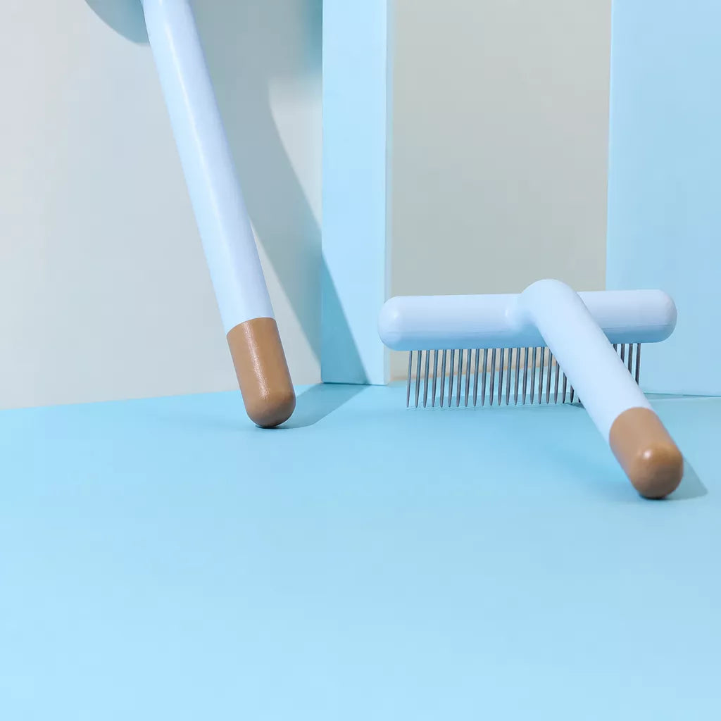 Pet Grooming Rake Comb for Cats and Dogs with Long and Short Teeth