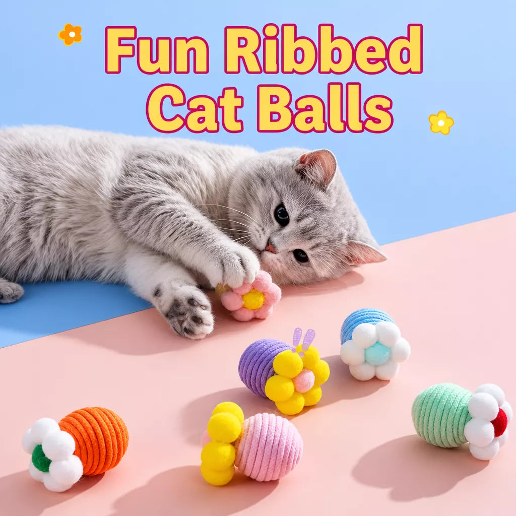 Flower Bell Ball Cat Toy