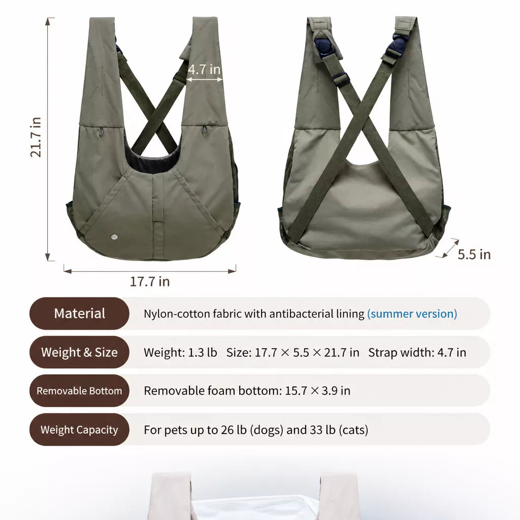 Summer Pet Carrier Backpack for Small Dogs and Cats