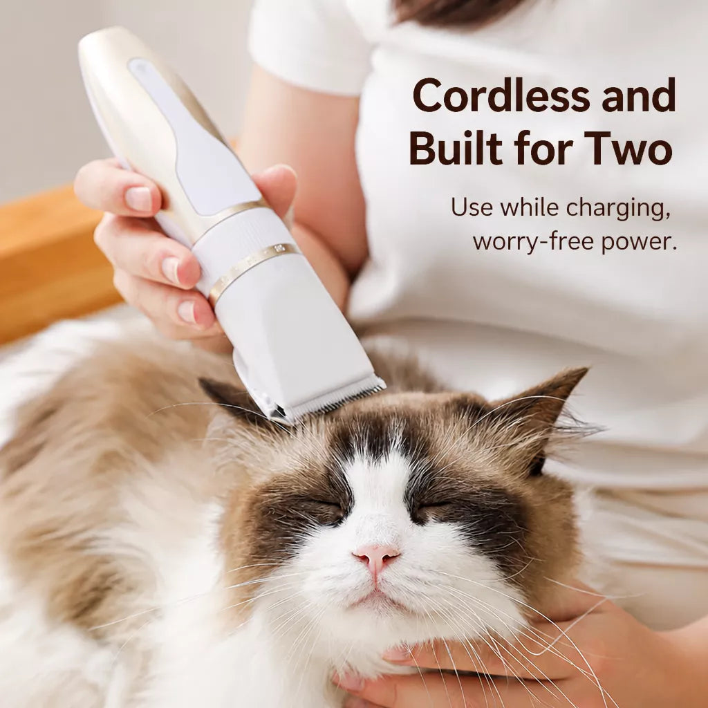 Pet Hair Clipper and Paw Trimmer for Dogs and Cats