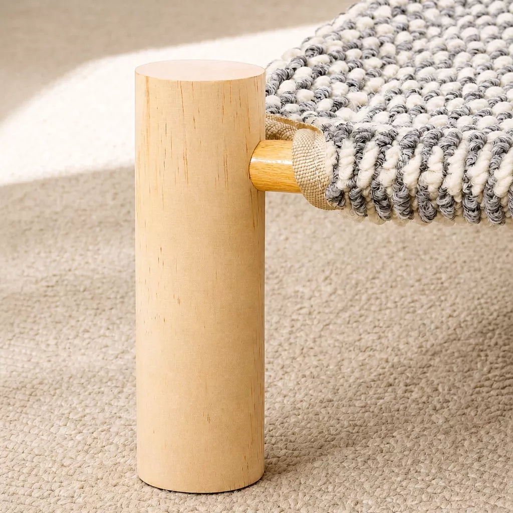 Cot-Style Pet Bed with Scratching Surface