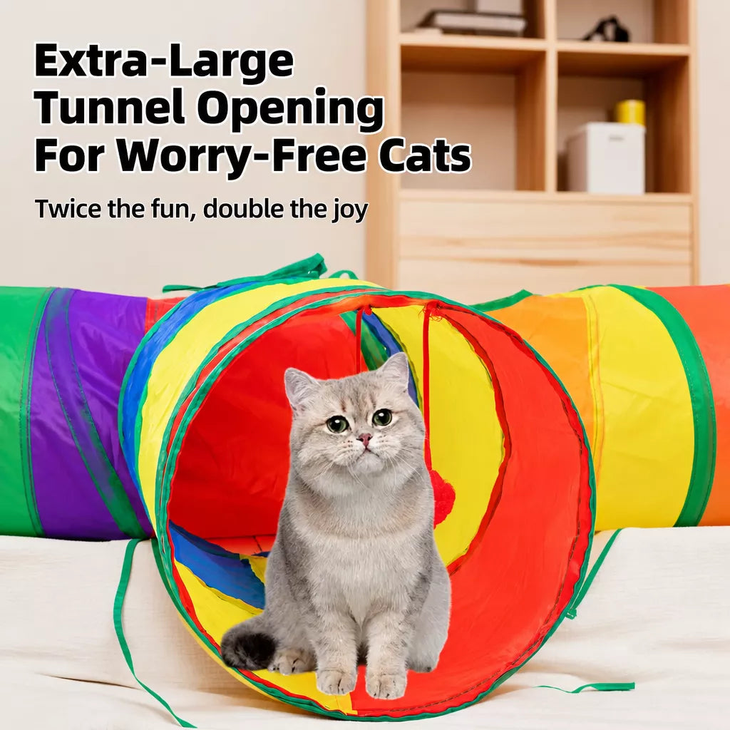 Cat Tunnel Toy for Indoor Play