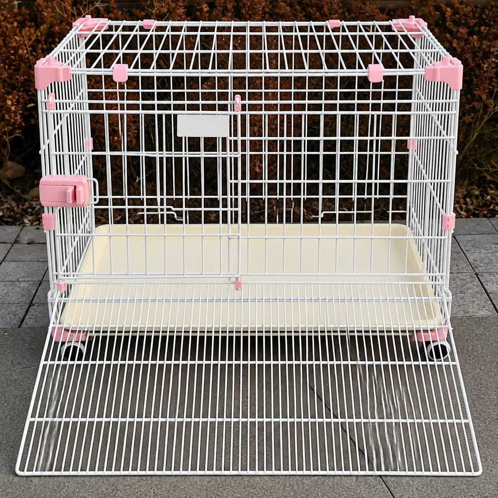 Stackable Metal Dog Crate with Sliding Door