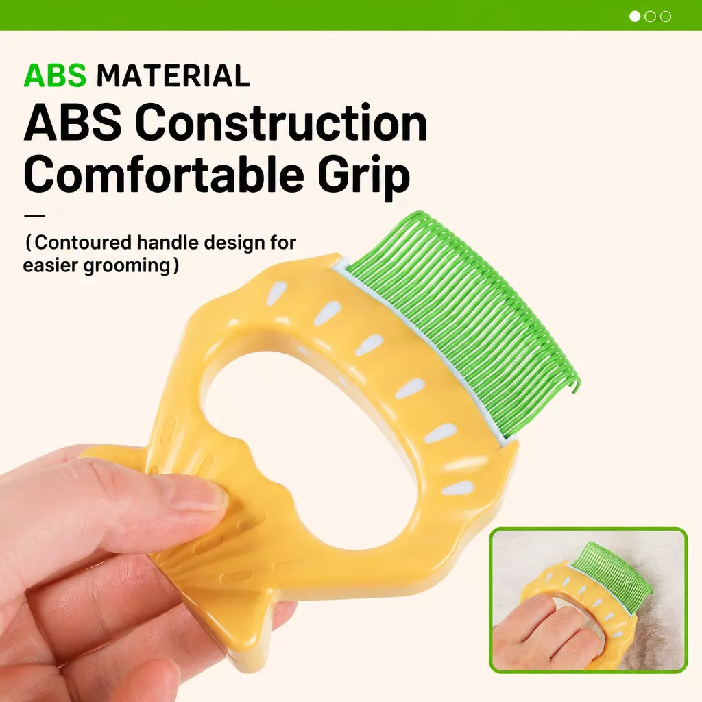 Shell-Shaped Pet Deshedding Comb