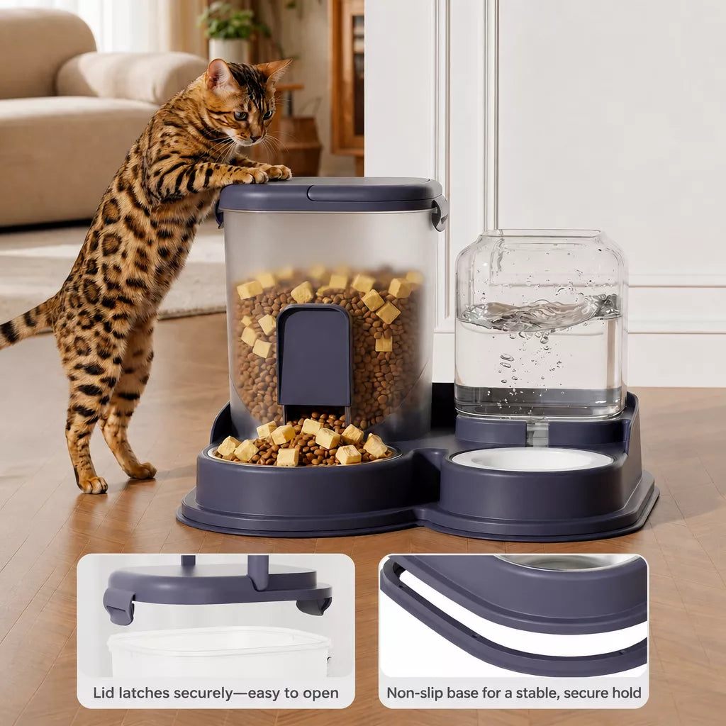 Non-Electric Pet Water Dispenser for Cats and Dogs
