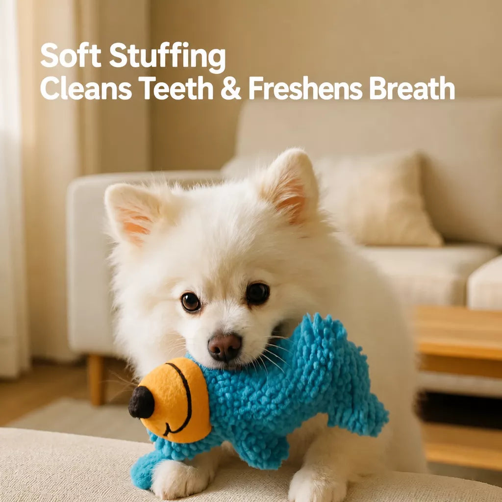 Squeaky Mop Dog Toy