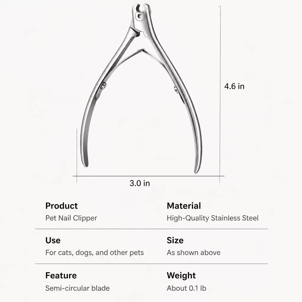 Stainless Steel Cat Nail Clippers