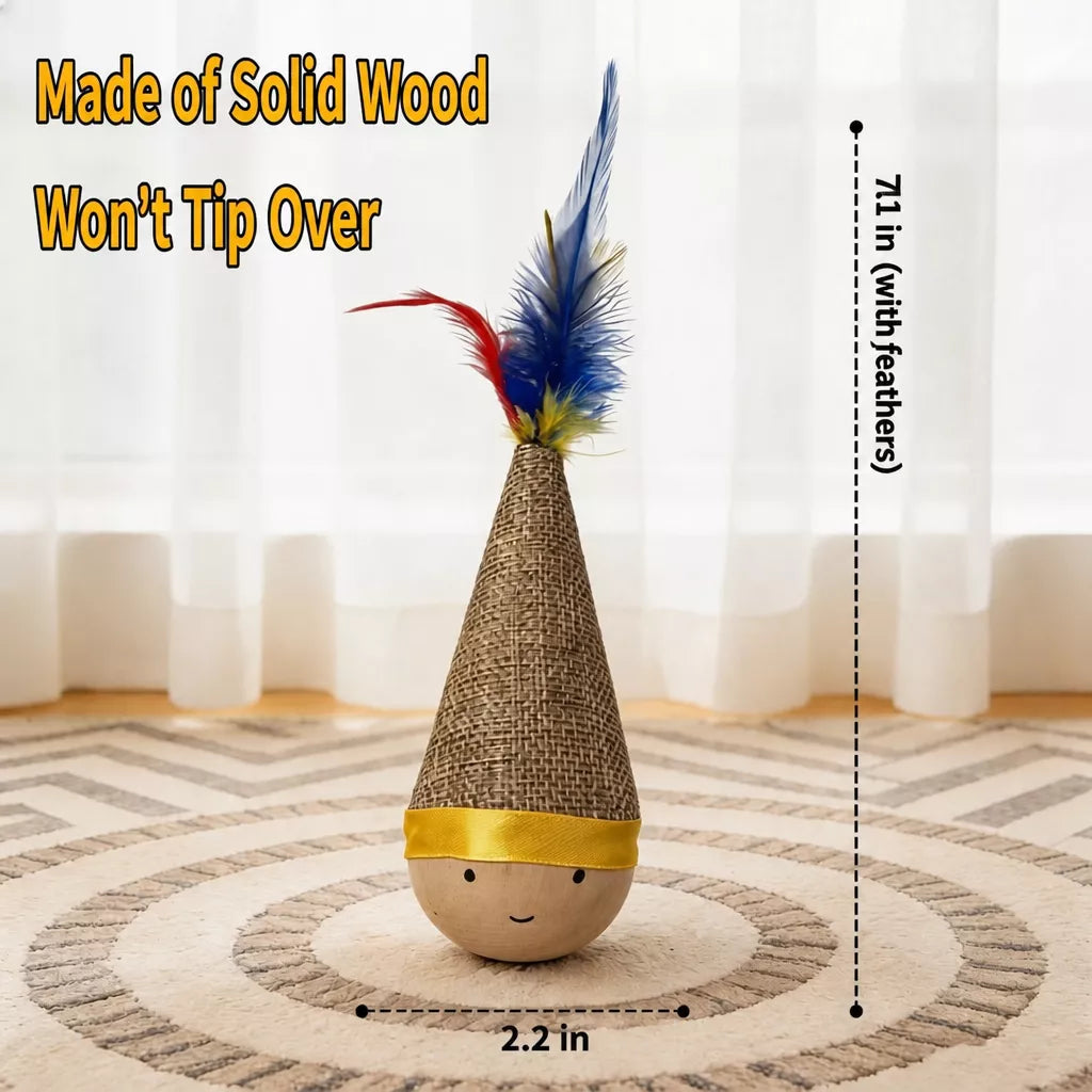 Wobble Dog & Cat Toy for Indoor Play