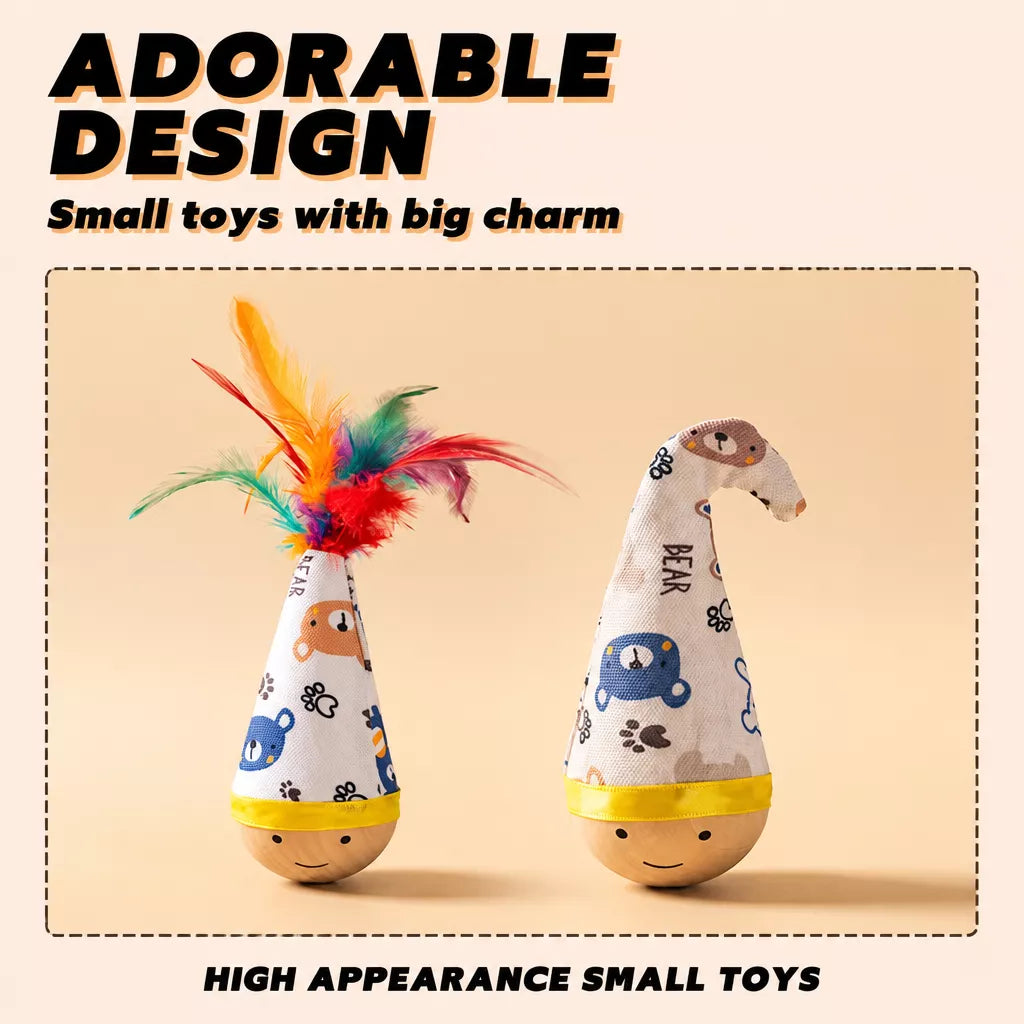 Feather Wobble Cat Toy