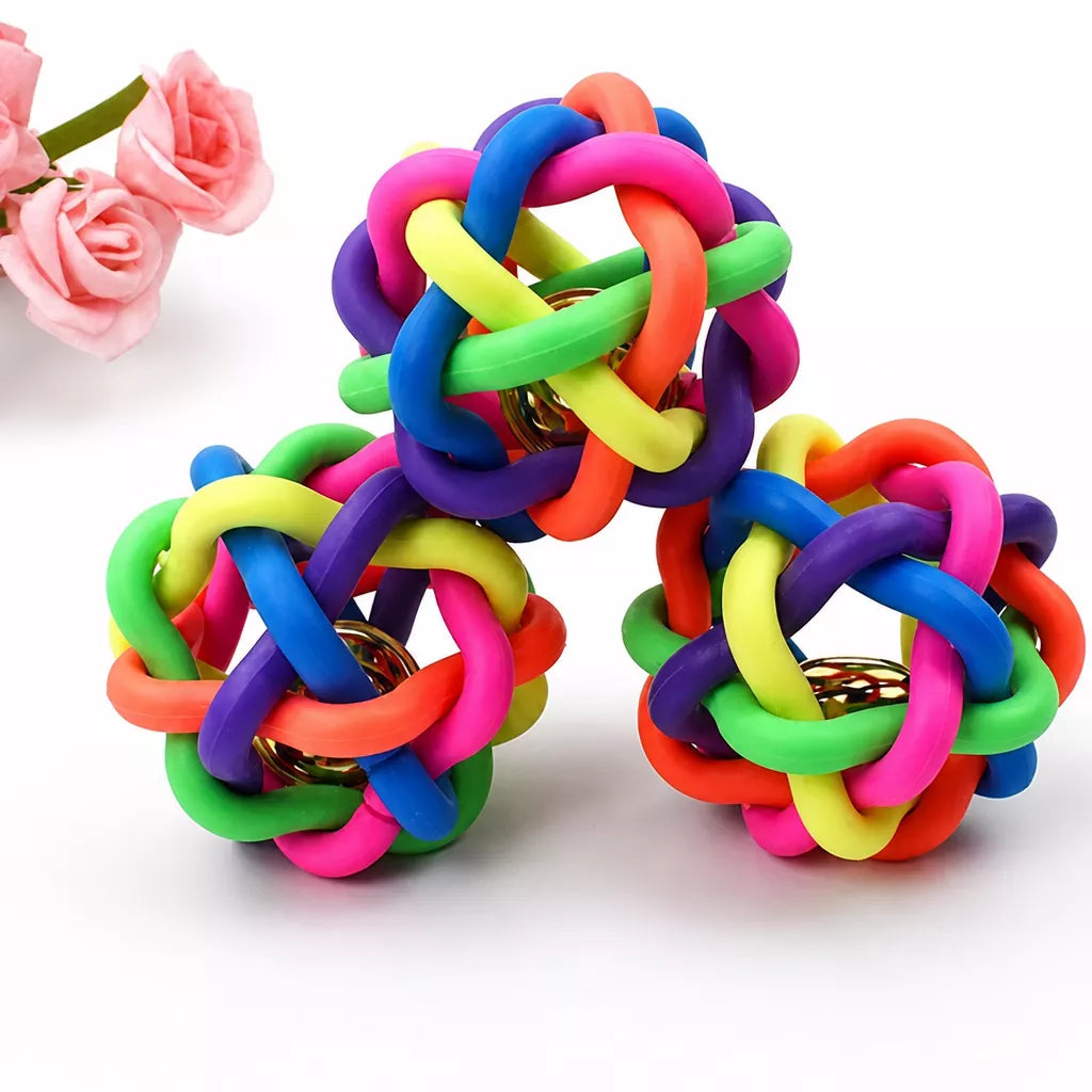 Squeaky Rope Ball Toy for Cats and Dogs
