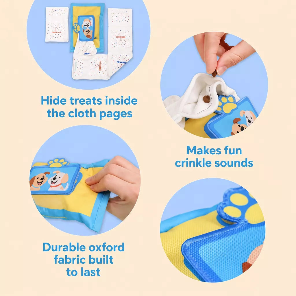 Interactive Tissue-Pulling Dog Toy with Treat Pocket and Squeaker