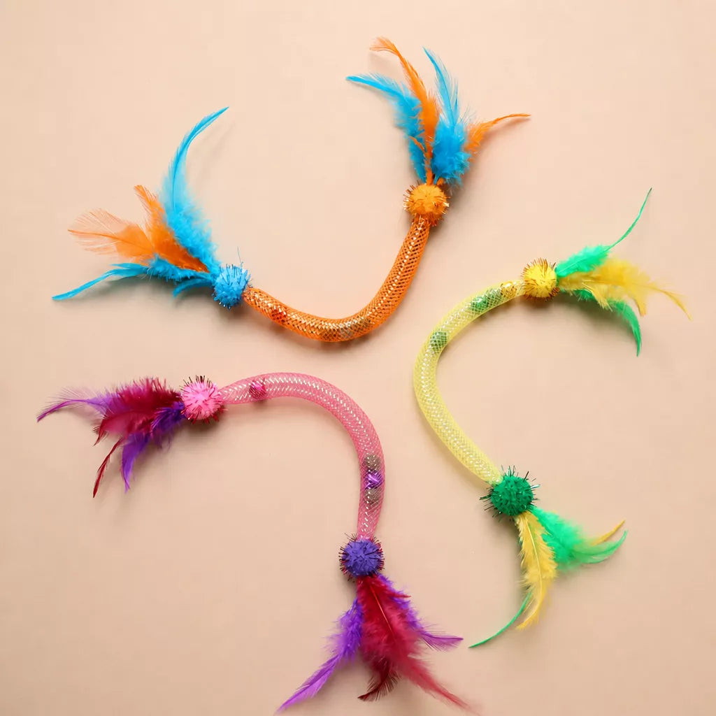 Catnip Feather Rope Toy for Cats