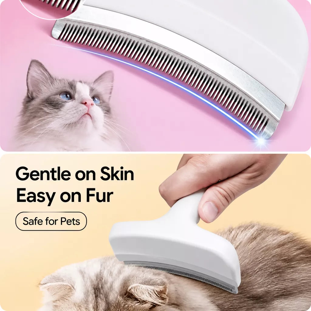 Cat & Dog Grooming Comb for Thinning and Loose Hair Removal