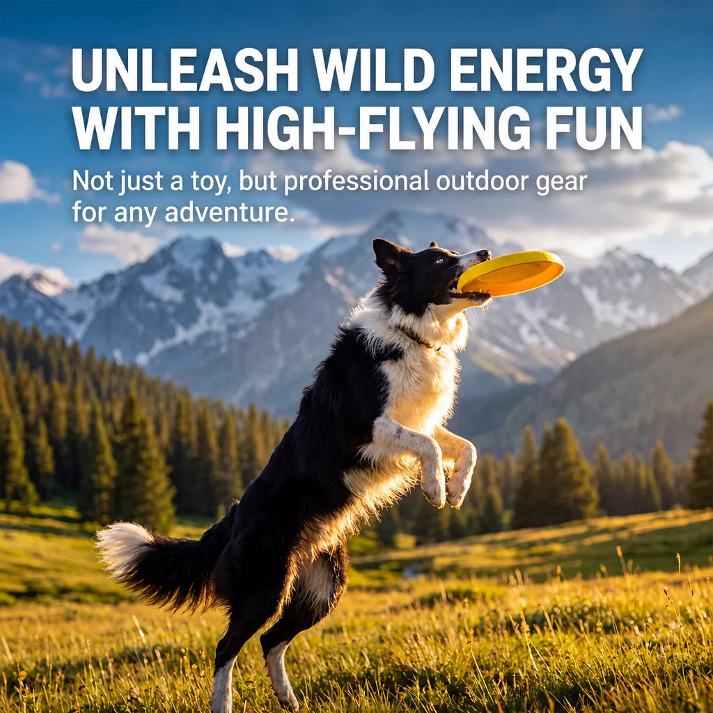 Floating Dog Frisbee Toy for Interactive Outdoor Play