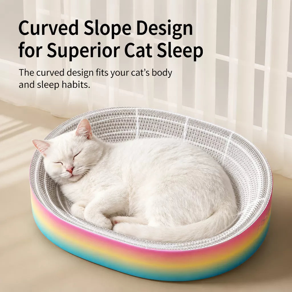 Corrugated Cardboard Cat Scratcher Lounge Bed