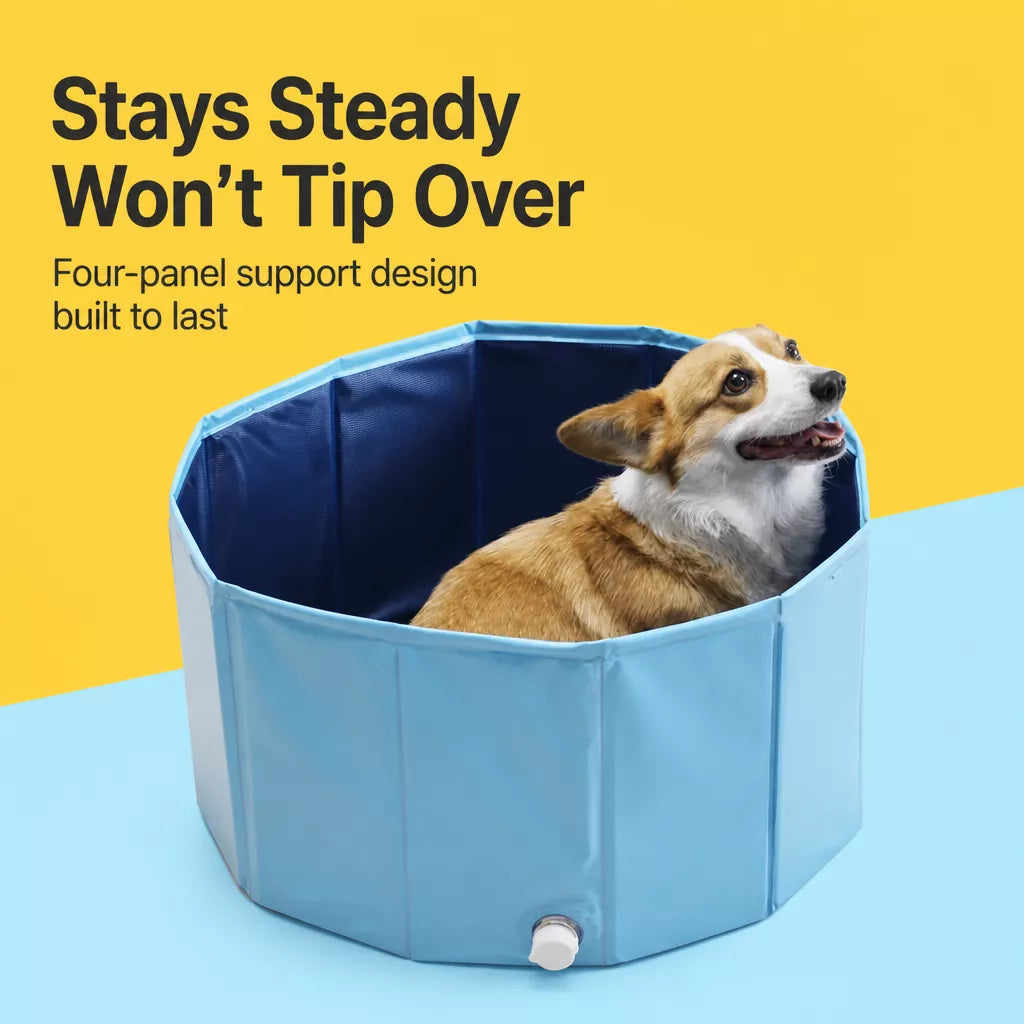 Foldable Pet Bath Tub for Cats & Dogs