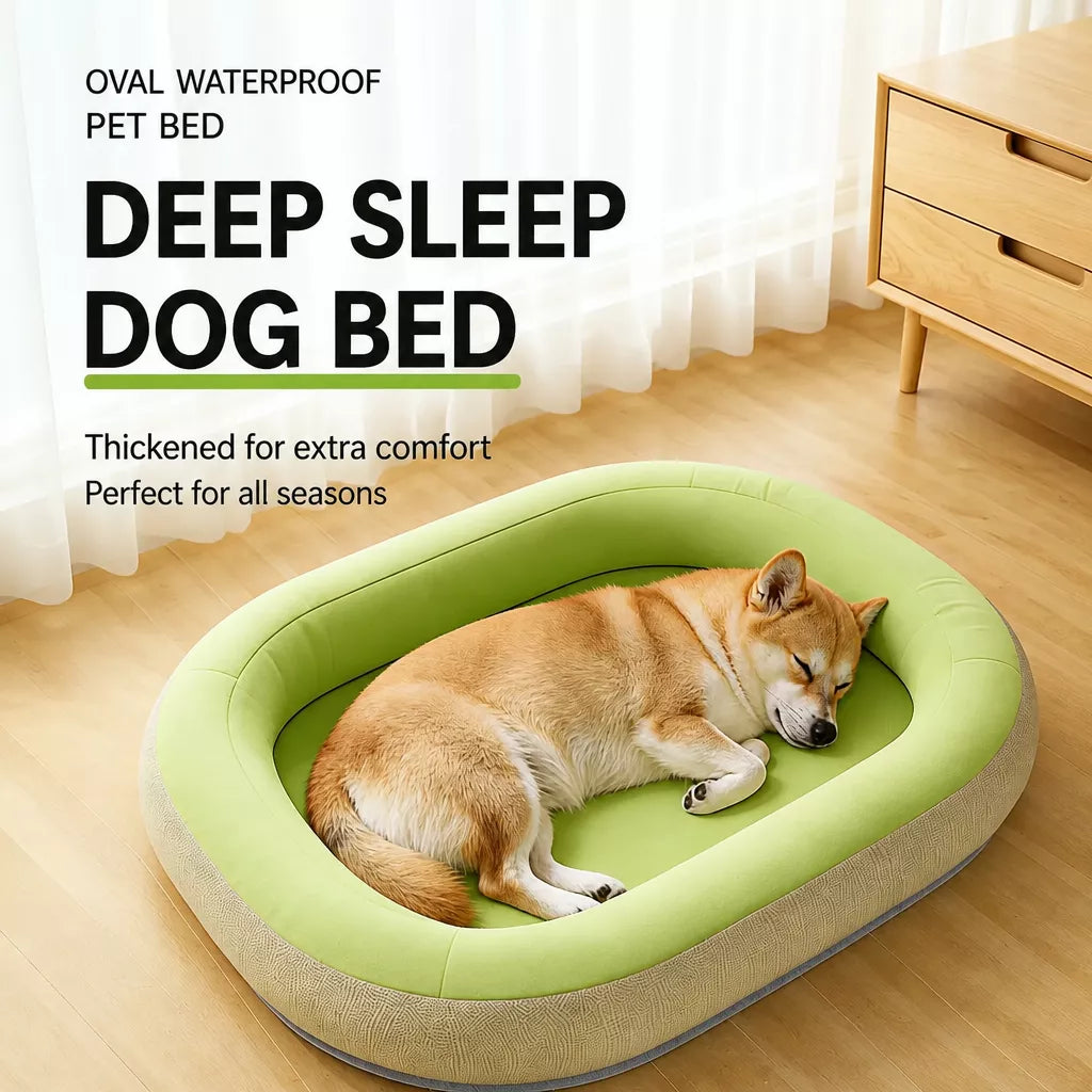 Polyester Fiber Dog Bed for Small to Large Dogs