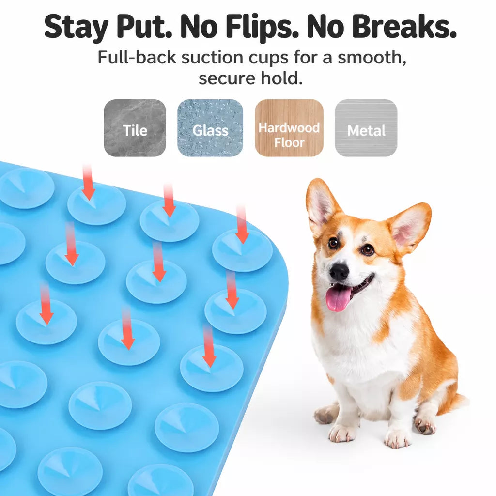 Silicone Slow Feeder Lick Mat for Dogs and Cats
