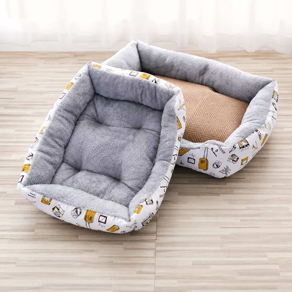 Rectangular Pet Bed for Dogs and Cats