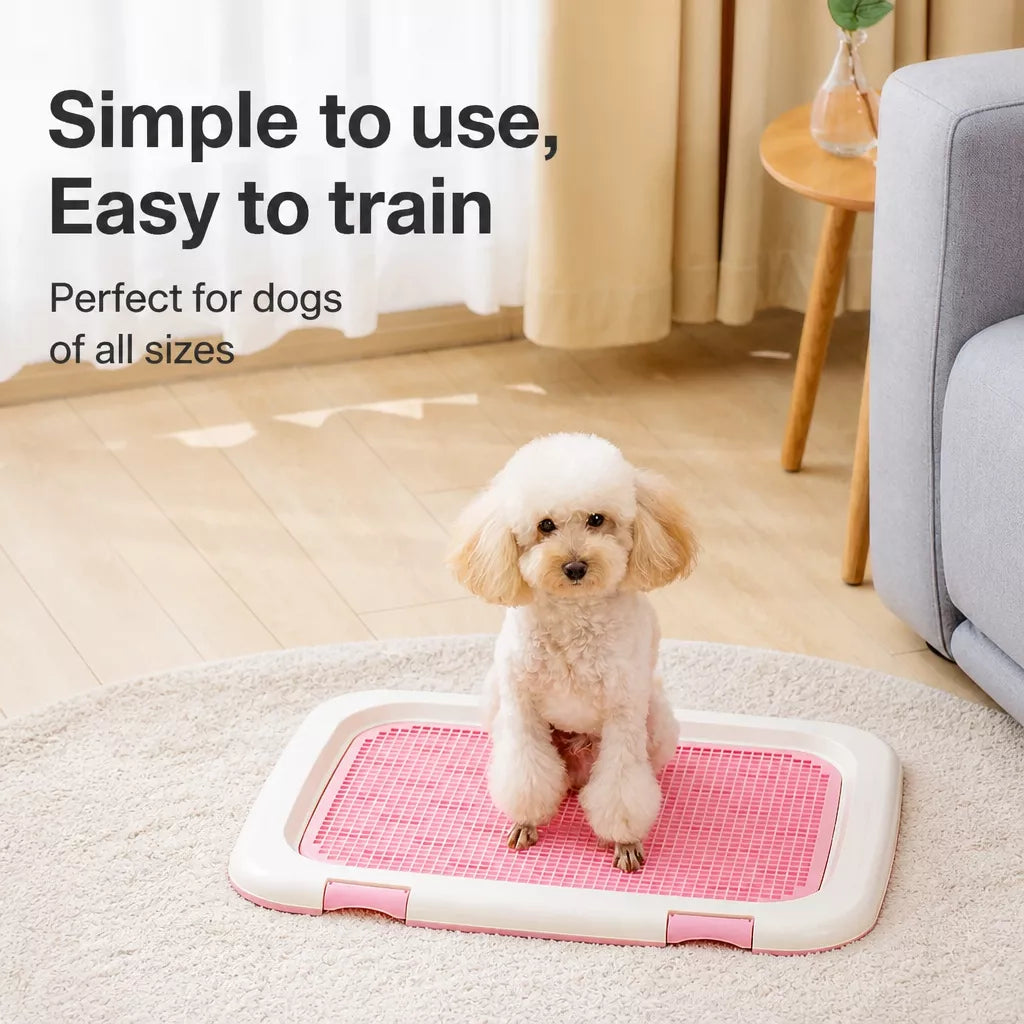 Plastic Dog Potty Tray with Grid for Indoor House Training