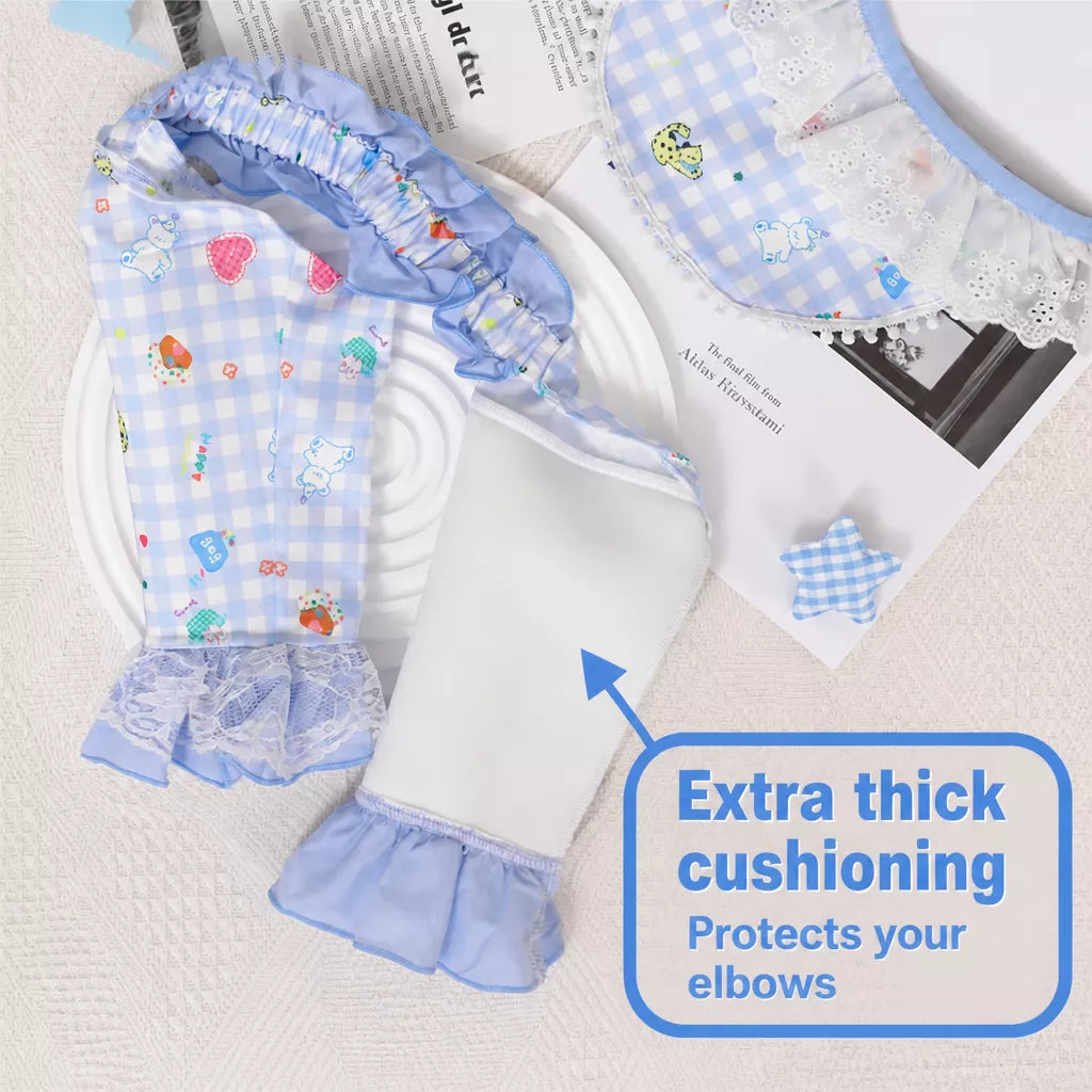 Dog Bib with Elbow Sleeves for Medium and Large Dogs