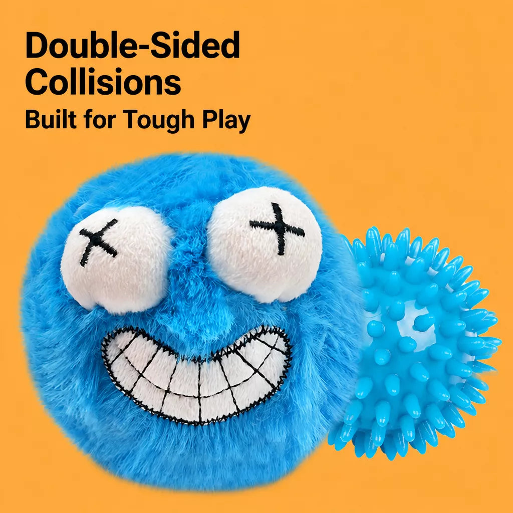 Plush Squeaky Ball Dog Toy