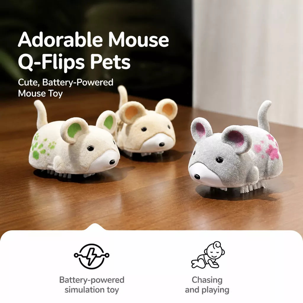 Electronic Plush Mouse Cat Toy with Sound