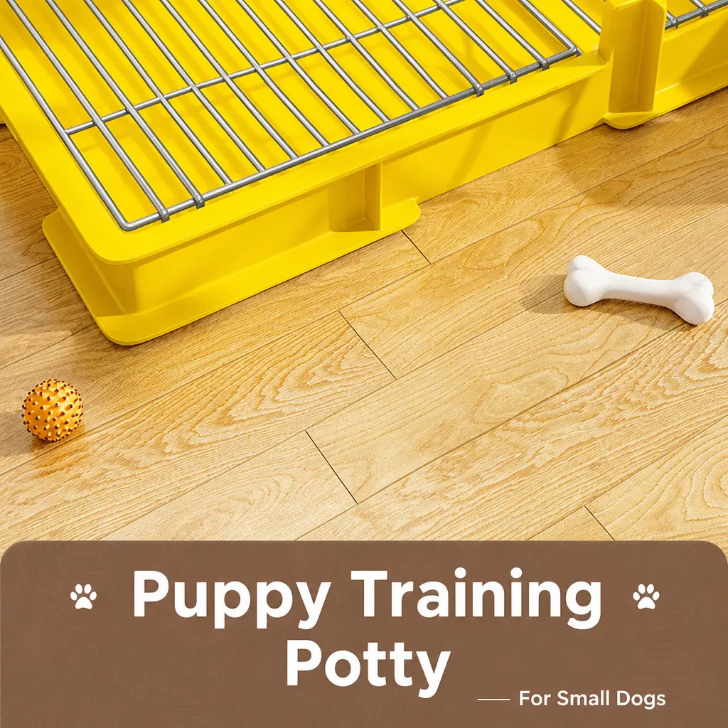 Dog Potty Training Tray with Grate for Small to Large Dogs