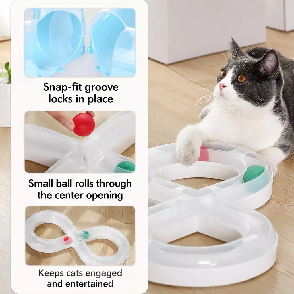 Interactive Cat Ball Track Toy