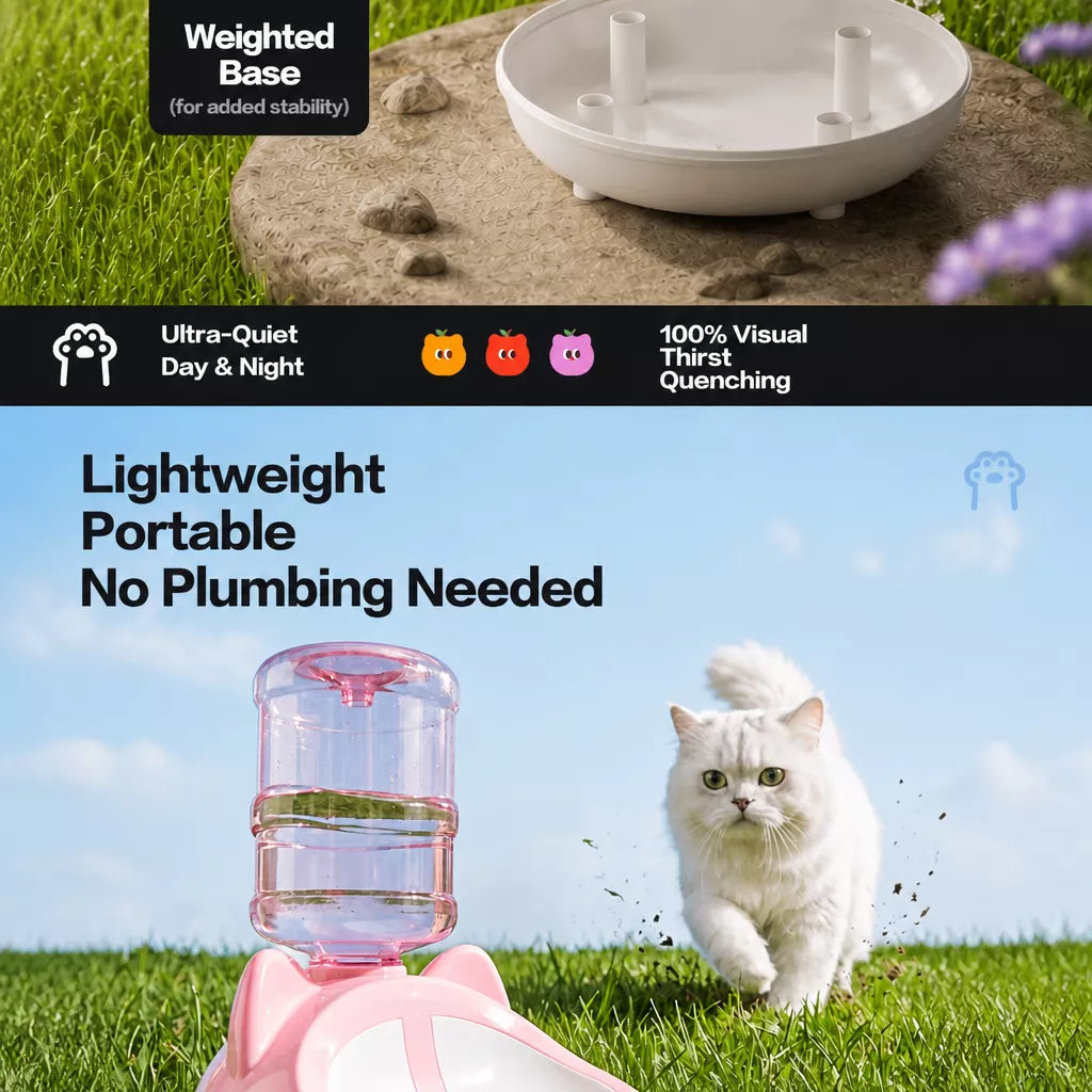 Automatic Pet Water Refill Dispenser for Cats and Dogs