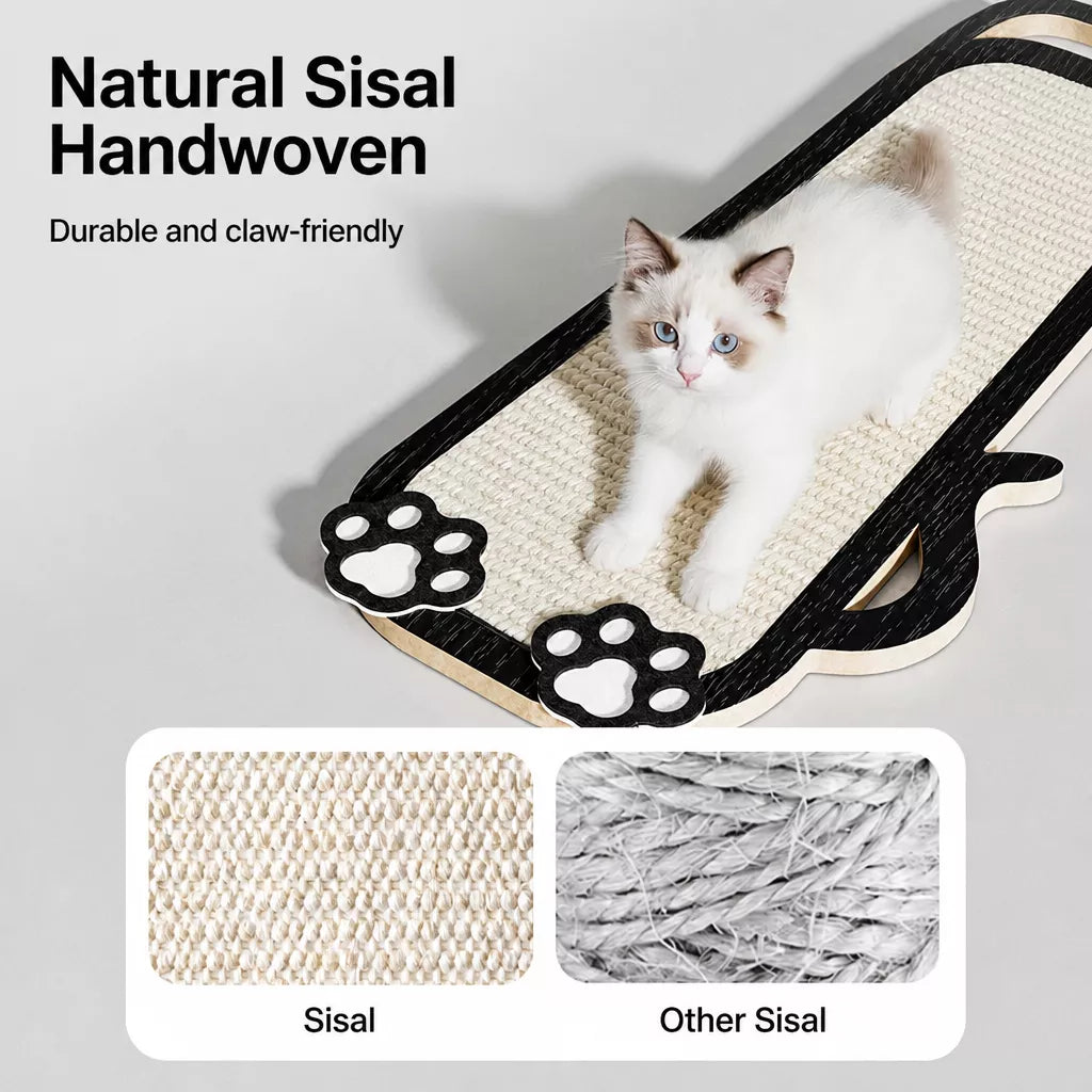 Sisal Cat Scratcher with Wall-Mounted or Floor-Standing Design
