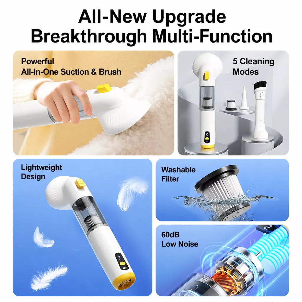 Pet Grooming Vacuum and Dryer with Deshedding Brush