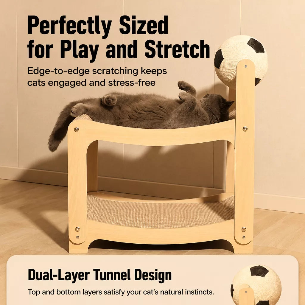 Sisal Cat Scratcher Ball Toy