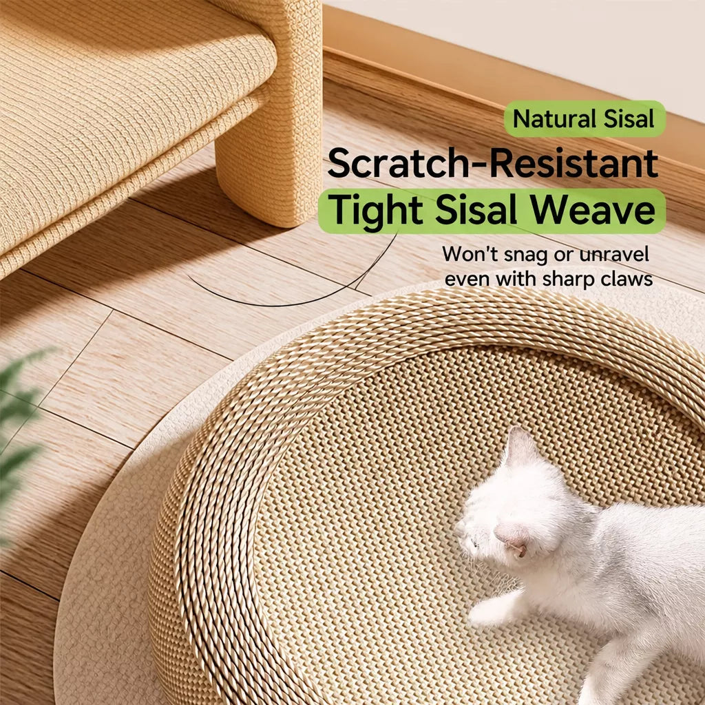 Sisal Cat Scratcher with Interactive Toy