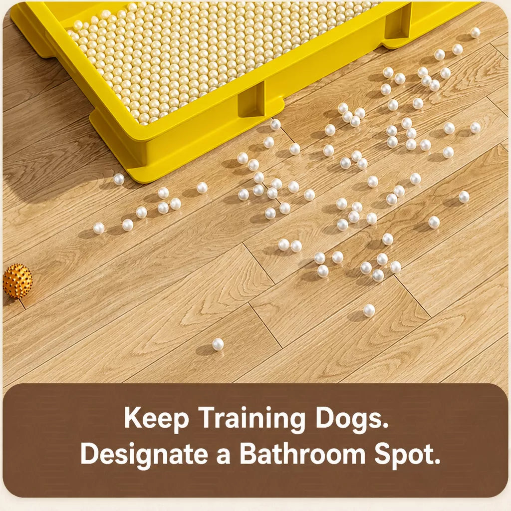 Dog Potty Training Tray with Grate for Small to Large Dogs
