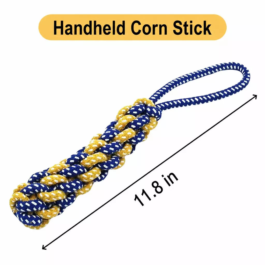 Knotted Rope Dog Toy for Tug, Fetch & Chew Play