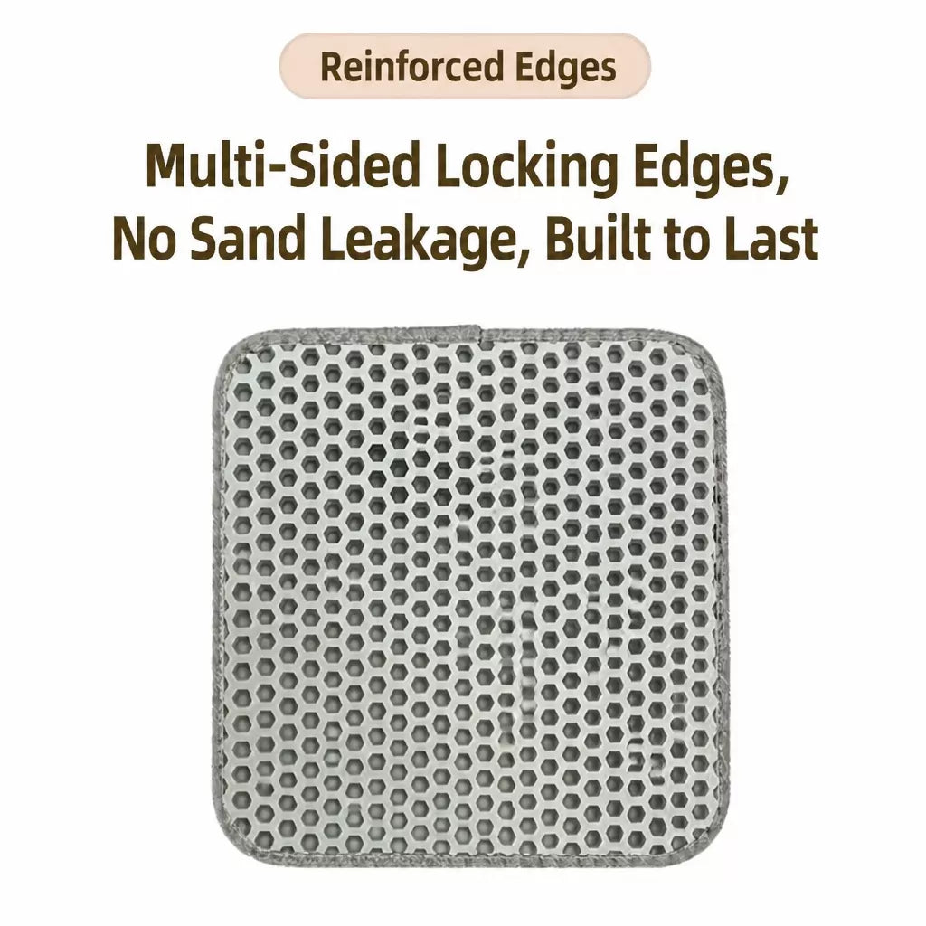 Double-Layer EVA Cat Litter Mat, Cut-to-Fit