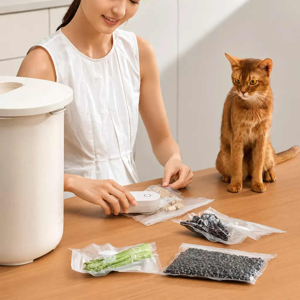 Pet Food Storage Container with Vacuum-Seal Lid