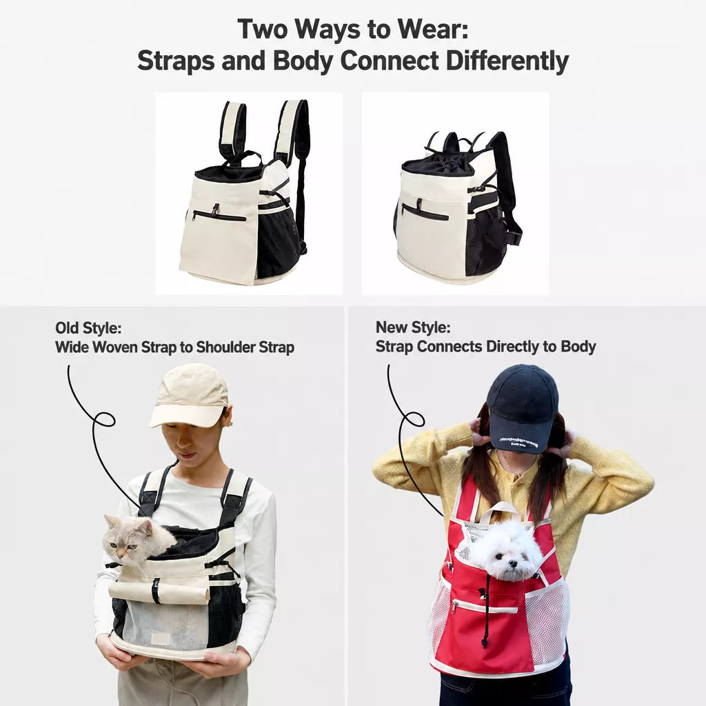 Mesh Backpack Pet Carrier for Small Cats and Dogs