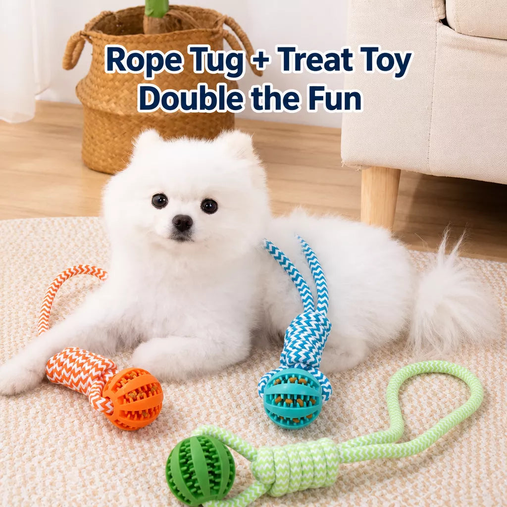 Knotted Rope Dog Toy for Tug, Fetch & Chew Play