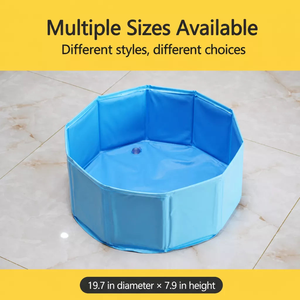 Foldable Pet Bath Tub for Cats & Dogs