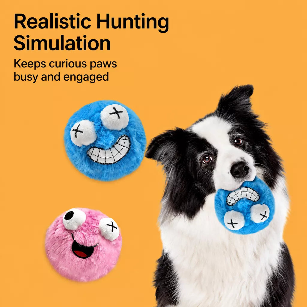 Plush Squeaky Ball Dog Toy